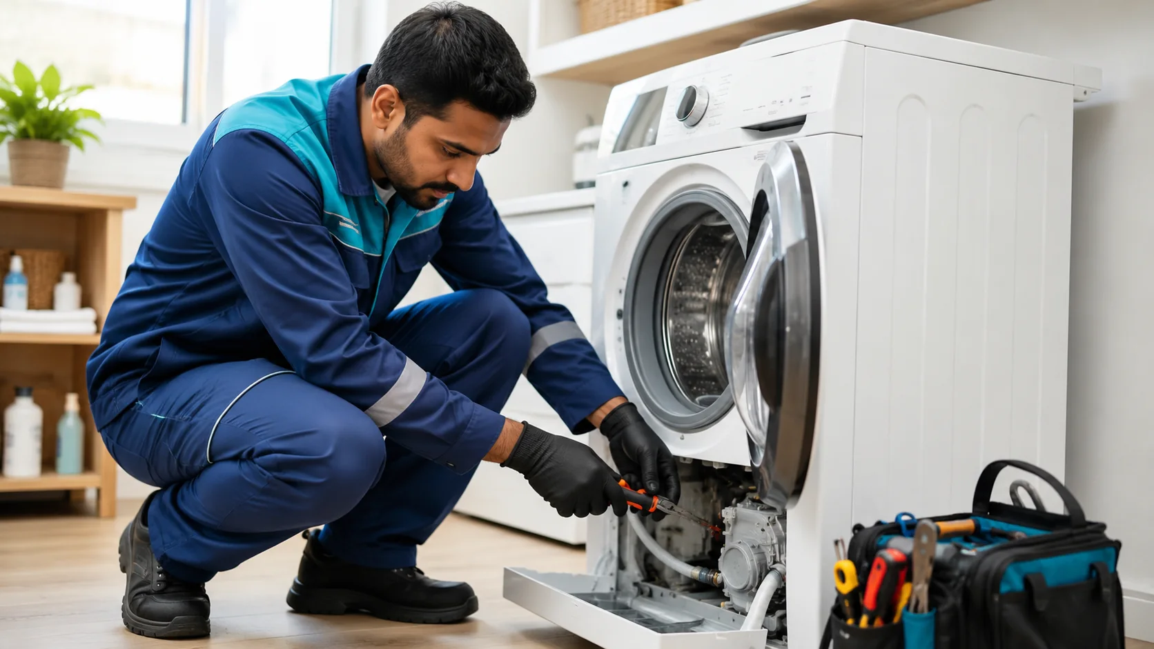 Automatic washing machine technician
